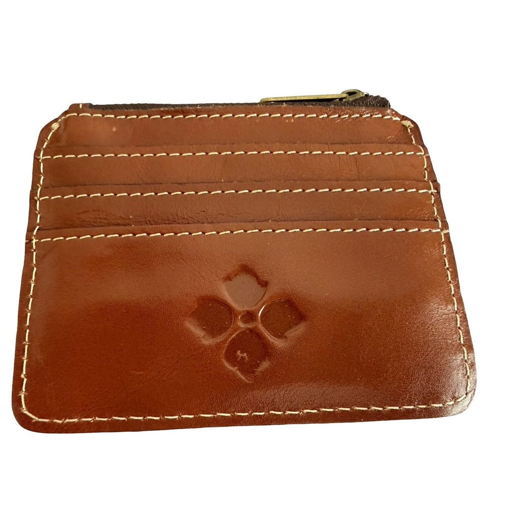 PATRICIA NASH Leather Cassius ID/Card Wallet-Tan
